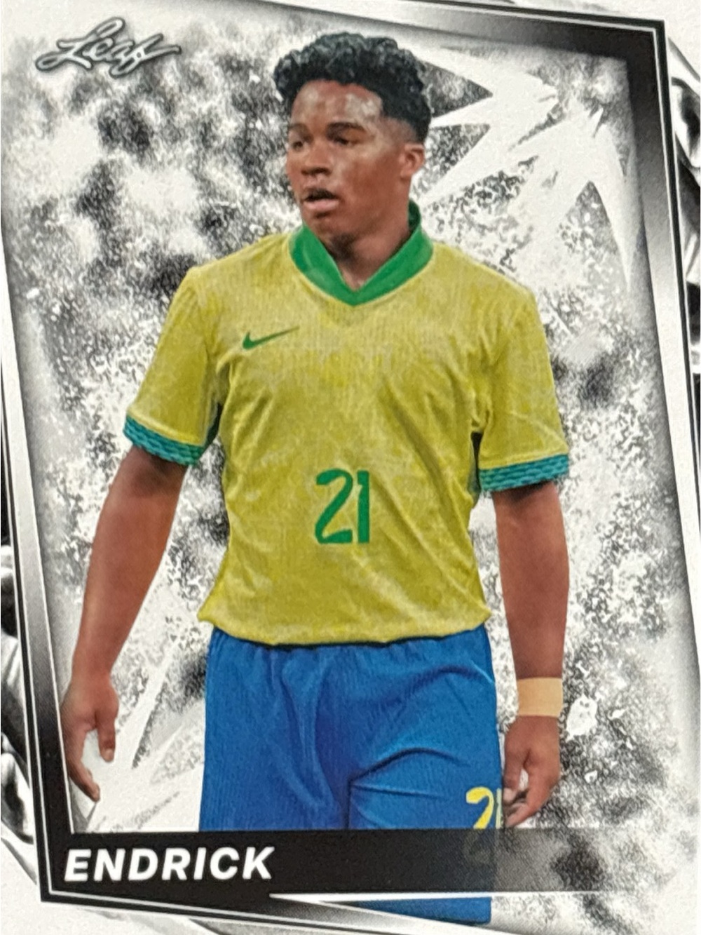 Leaf Trading Card - Soccer Player Endrick
